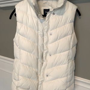 Gap white down vest